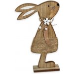 Zajíc dřevo holka v.19,5x12cm natural – Hledejceny.cz