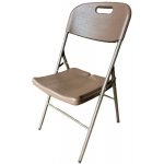 TENTino Skládací židle WOOD, světle hnědá – Zboží Mobilmania