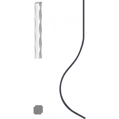 Kovoinox Tyč 12 x 12 mm, 900 x 210 mm – Hledejceny.cz