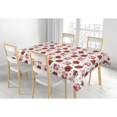 Bellatex Ubrus Vánoční ozdoby Cesmína 70x70 cm 70x70 cm – Sleviste.cz