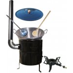 Kessel kotel zabíjačkový nerez 60 l INOX 1,2 mm kotlina KOV CLASSIC 53 cm poklice smalt 59 cm naběračka 350 ml vařečka 60 cm hořák litina FOKER ZABÍJAČKA – Zboží Dáma