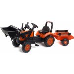 FALK Šlapací traktor 2065 Kubota s nakladačem a vlečkou – Zboží Mobilmania