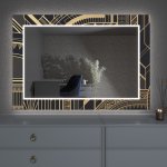Artalo LED zrcadlo s dekorem D21 50 x 50 cm – Hledejceny.cz