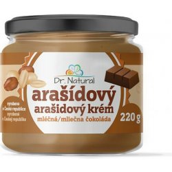 Dr.Natural Arašídový krém s mléčnou čokoládou 220 g