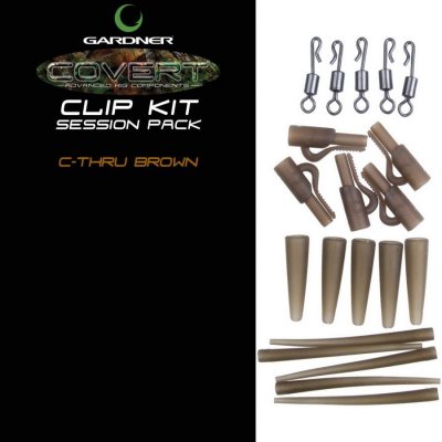 Gardner Covert Clip Kit C-Thru průhledně hnědé – Zboží Mobilmania