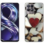Pouzdro mmCase Gelové Realme 8i - gravírované červené srdce – Zboží Mobilmania