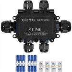 Orno Krabice bez HD IP68, 0,5–6,0 mm2, 2 vývodky M20, 4 vývodky M16 | Zboží Auto