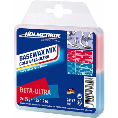 Holmenkol Basewax Mix Cold Beta-Ultra 2 x 35 g 2026/27 – Hledejceny.cz
