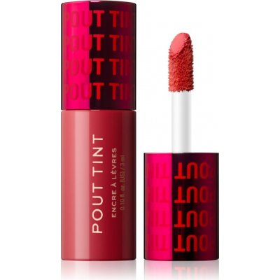 Makeup Revolution Pout Tint lesk na rty s hydratačním účinkem Sizzlin Red 3 ml