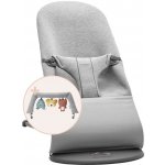 BabyBjörn Lehátko Bouncer Bliss Anthracite cotton tmavě šedá konstrukce – Zboží Mobilmania