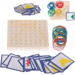 Geoboard geoplan skládačka vytvářející tvary pomocí gumiček – Zboží Dáma