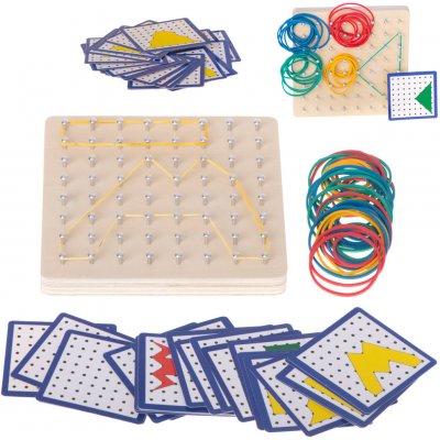 Geoboard geoplan skládačka vytvářející tvary pomocí gumiček – Zboží Dáma