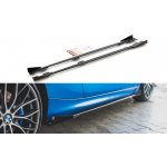 Maxton Design "Racing durability" difuzory pod boční prahy s křidélky pro BMW řada 1 F20 M135I, plast ABS bez povrchové úpravy, s červenou linkou – Sleviste.cz