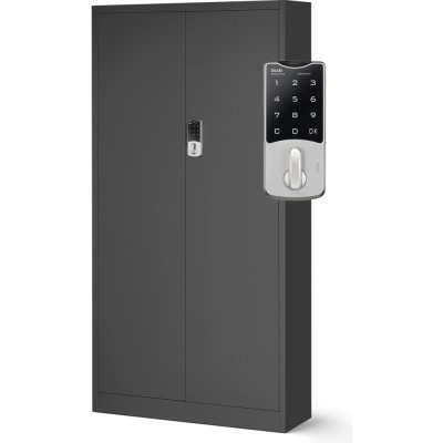 Jan Nowak Plechová skříně model DANIEL 900x1850x400, antracitová – Zboží Dáma