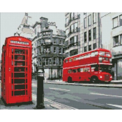 Ideyka Diamantové malování obraz ulice Londýna 40 х 50 cm 1 ks