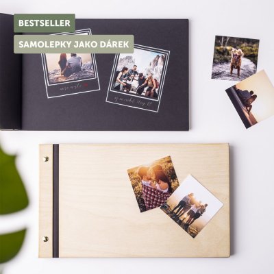 dřevěné fotoalbum: Barva listů bílá, Počet listů 50 listů s prokladovými listy – Zboží Živě