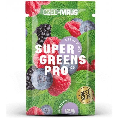 Czech Virus Super Greens PRO V2.0 lesní ovoce 12 g – Hledejceny.cz