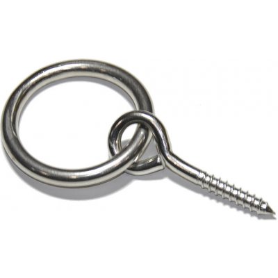 Oko s vrutem a kroužkem, nerez A2, 6,2x60mm – Sleviste.cz