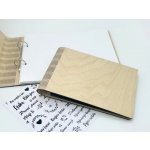 Fotoalbum s dřevěnou ohebnou vazbou Formát: A4 (899 Kč), Barva listů: Bílá – Zboží Mobilmania