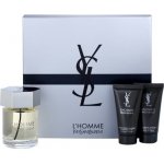 Yves Saint Laurent L'Homme EDT 100 ml + balzám po holení 50 ml + sprchový gel 50 ml dárková sada – Hledejceny.cz