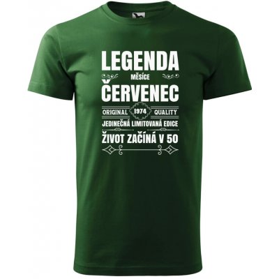 Pánské tričko Zrození legendy lahvově zelená – Hledejceny.cz