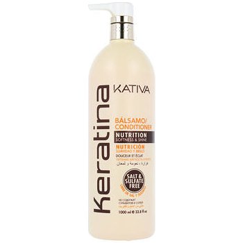 Kativa Keratina Conditioner kondicionér na barvené poškozené vlasy 1000 ml