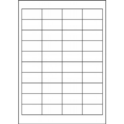 Image Label samolepicí etikety 48,5x25,4mm/100archů, Bílé, 40etiket/arch – Zboží Dáma