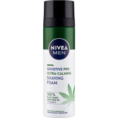 Nivea Men Sensitive Pro Ultra pěna na holení s konopným olejem 200 ml – Zboží Dáma