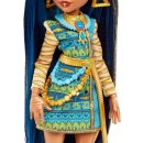 Mattel Monster High Cleo De Nile Doll With Blue Streaked Hair And Pet Dog