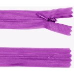 Spirálový zip no.3 skrytý nerozepínací 20cm - více barev color: 543 purpurová – Hledejceny.cz