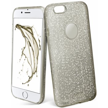 Pouzdro SBS Sparky Glitter Apple iPhone 7 stříbrné