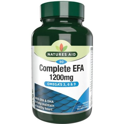 Natures Aid Kompletní EFA 1200 mg Omega 3, 6 + 9 90 Softgels – Hledejceny.cz