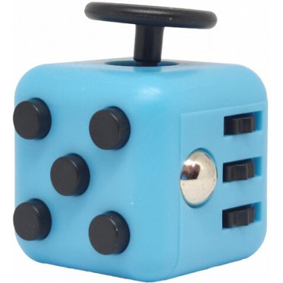 Fidget Cube antistresová kostka Modro černá – Zboží Mobilmania