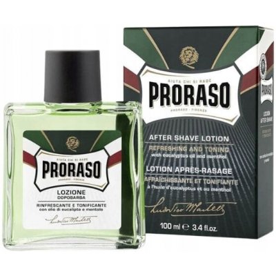 PRORASO Osvěžující voda po holení Eukalyptus linie zelená 100 ml – Zboží Dáma