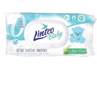 !!! Linteo Baby Ubrousky vlhčené dětské aloe vera 80 ks – Zbozi.Blesk.cz