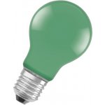 Osram LED světelný zdroj, 4 W, 45 lm, zelená, E27 LED STAR CL A GREEN 15 NON-DIM 4W – Zboží Mobilmania
