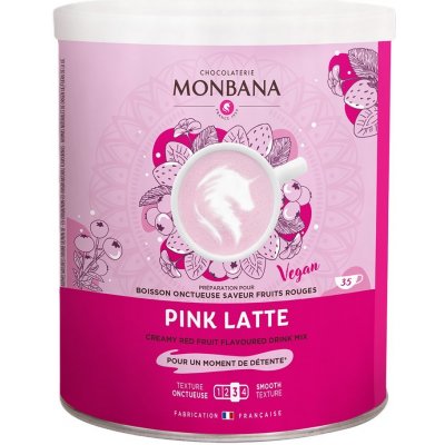 Monbana rozpustný nápoj Pink Latte 350 g – Zbozi.Blesk.cz