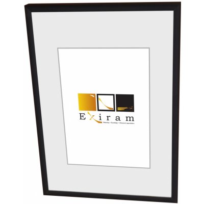 Hlinikový rámeček AS černý matný Rozměr: 21x29,7 A4, Typ zasklení: Plexisklo čiré – Zboží Živě