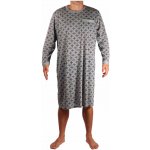 Bohouš pánská noční košile dlouhý rukáv šedá – Hledejceny.cz