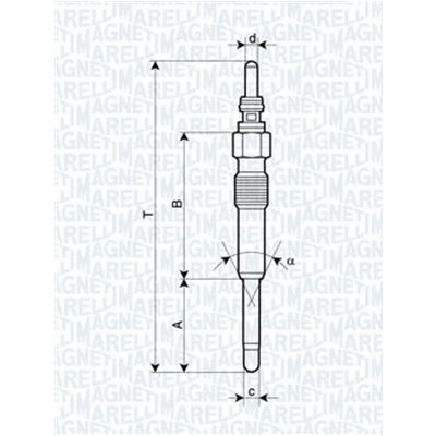 MAGNETI MARELLI Žhavicí svíčka 062900085304 – Zboží Mobilmania