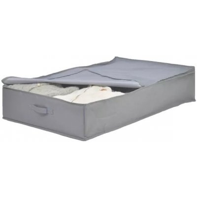 Goodhome Textilní úložný box 93 x 55 x 19 cmšedý CAST122437 – Zboží Dáma