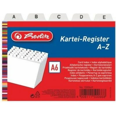 Herlitz Registr do kartotéky A6 – Hledejceny.cz