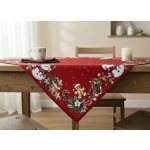 Mybesthome Vánoční ubrus XMAS PARTY červená 85x85 cm – Zboží Dáma Mybesthome Vánoční ubrus XMAS PARTY červená 85x85 cm – Zboží Dáma