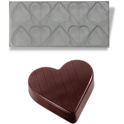 Forma na pralinky (srdce 24g) 2x5 tvarů/forma – Hledejceny.cz