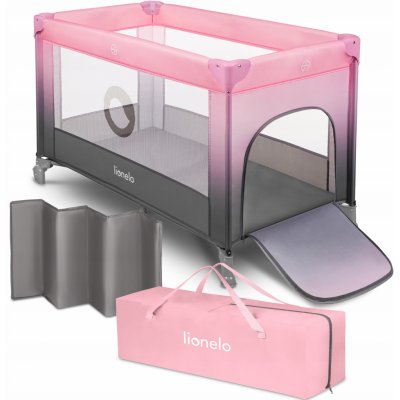 Lionelo Cestovní postýlka Stefi Pink Ombre – Zboží Dáma