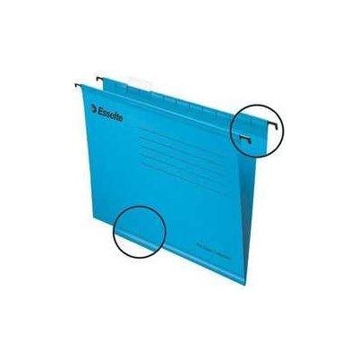 Esselte Papírové závěsné desky Pendaflex Standard, modré, 25 ks – Zboží Živě