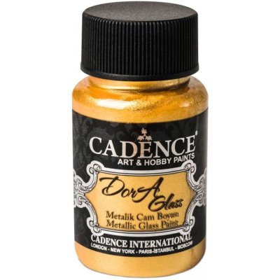 Cadence Metalická barva na sklo Dora Glass 50 ml rich gold zlatá – Zboží Dáma