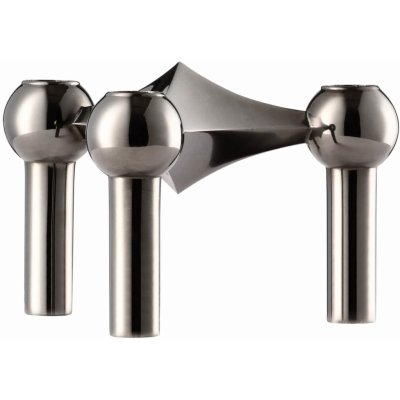 STOFF NAGEL Designový svícen STOFF Nagel Black Chrome, černá barva, kov – Hledejceny.cz