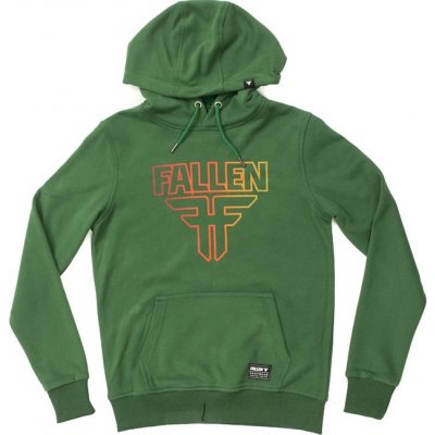 FALLEN mikina Insignia Hoodie Forest Green Gradient – Zboží Mobilmania