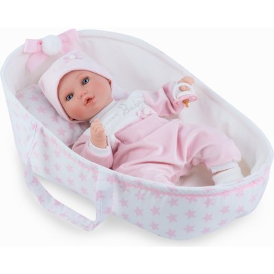 Marina & Pau Realistické miminko holčička Albína v přenosné tašce – Zboží Mobilmania